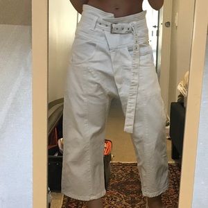 rachel comey cream denim drop crotch pants